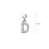 Solid 925 Sterling Silver Initial Crystal Personalised Alphabet Letter Earrings